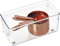 iDesign Linus Boite Stockage pour Tiroir, Moyen Bac Plastique pour Couverts et Autres Accessoires, Transparent