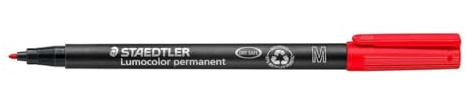 Staedtler Medium Tip Retro Permanent Pen - Red