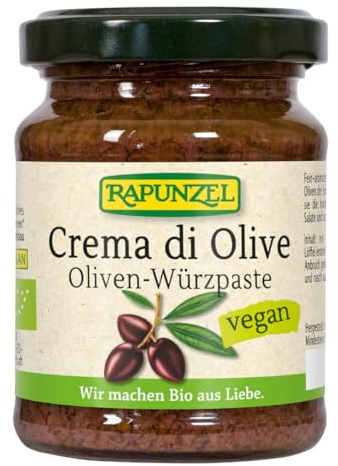 Rapunzel Crema di Olive, Oliven-Würzpaste, 1er Pack (1 x 120 g) - Bio