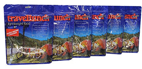 6 x 250 g Travellunch Mahlzeiten, Bestseller Mix 2