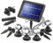 Esotec LED Solarspot Quattro Power, 4er Set, Solarstrahler, Bodenstrahler, Solarleuchte, Gartenzubehör, Akku, Klemmhalterung, Wandhalterung, Erdspieß, kaltweiß, IP44, wetterfest, außen, 102142