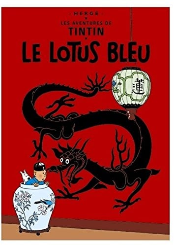 Moulinsart Poster Tintin Album: The Blue Lotus 23300 (40x60cm)