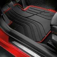 BMW Genuine Front Floor Mats All Weather LHD Black Silver Fits F48 51472365855