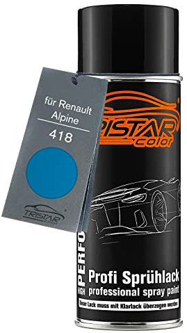 TRISTARcolor Peinture voiture Bombe de peinture pour Renault/Alpine 418 Bleu De France Peinture de base aérosol 400 ml