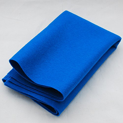Oriental Direct 100% Pure Wool Felt Fabric - Peacock Teal Blue, 40cm x 50cm, 1mm Thick, Life-Size, Non-Foldable