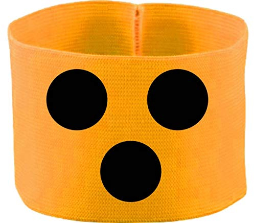 gummieelastische Armbinde/Mediaband bedruckt mit Blindenpunkten (XXXL ab 33 cm) (Farbe gelb)