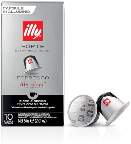 Illy Espresso Pods | Illy Coffee Capsules | 10 Pieces of Espresso Coffee Cups | Illy Coffee Pods | 2.01 Ounce Total Weight