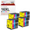 ejet 16XL Multipack Druckerpatronen Kompatible für Epson 16XL 16 XL Patronen für Workforce WF-2630 WF-2760 WF-2540 WF-2660 W-F2750 WF-2650 WF-2510 WF-2520 WF-2530 WF-2010 (20 Pack)
