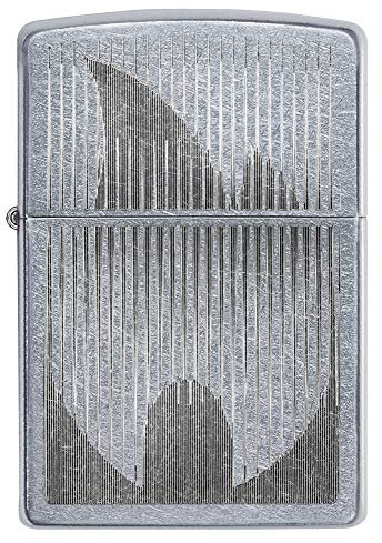 Zippo PL 207 Rotary Feuerzeug, Messing, Street Chrome - Flame, Einheitsgröße
