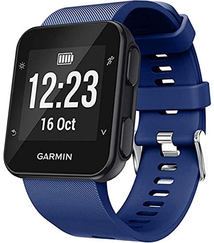 Shieranlee Kompatibel für Forerunner 35, Sport Band Silikon Ersatzzubehör Armbänder Kompatibel für Forerunner 35 Smart Watch, Fit 5.11-9.05 Inch (130mm-230mm) Wrist