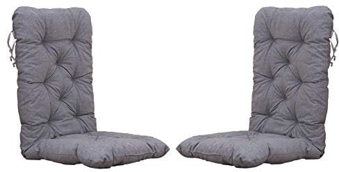 Chicreat Set mit 2 Hochlehnersesseln, 120 x 50 x 8 cm, Hellgrau