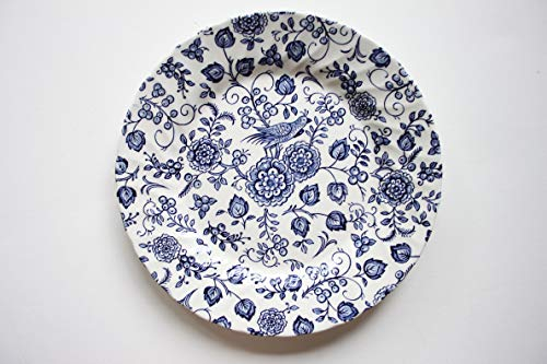 Churchill China Royal Wessex Nankin Blue and White Chelsea Dinner Plate Plate 25 Centimetre (White and Blue)