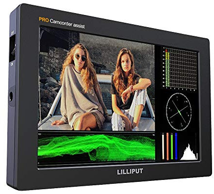 LILLIPUT Q7 PRO - Monitor da 7 pollici su fotocamera con lut 3D, istogramma a forma d'onda 1920x1200 3G-SDI