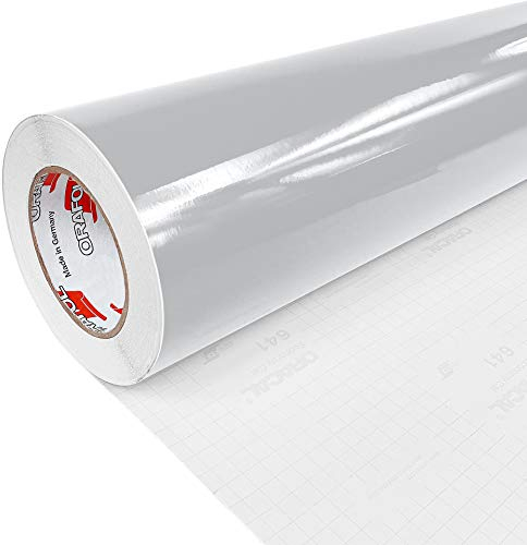 Möbelfolie selbstklebend 100x100 cm | Einfarbig Klebefolie für Möbel | Klebefolie Möbel - einfache Anwendung, ideal für die Renovierung von Küche oder Bad | Möbelfolie | Hellgrau Hochglanz