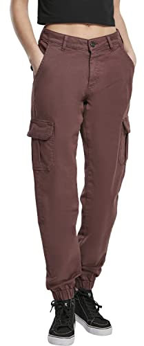 Urban Classics Damen Cargohose kirschrot XL