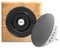 Traditional High Quality Square Wireless Doorbell in Honey Oak and Black Recordable Chime