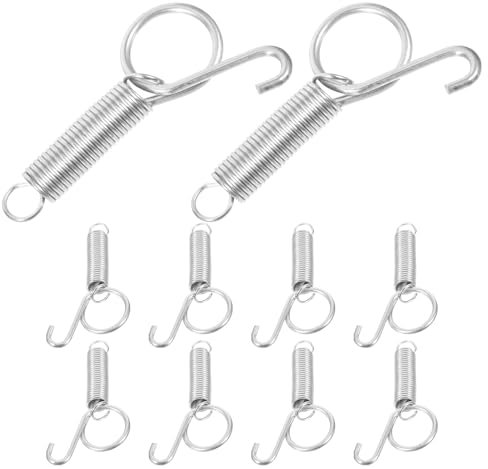 Hemobllo Gancio con Chiusura a Molla, 10pcs Gancio per Porta Gabbia per Conigli, Gabbia per Conigli Multifunzionale Spring, per Fattoria per Negozio di Animali per la casa