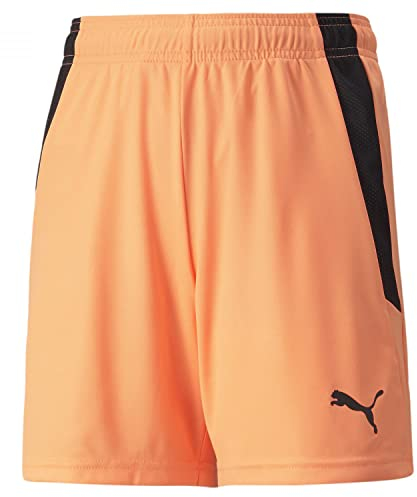 PUMA Unisex Kinder Teamliga Jr Shorts, Neon Citrus-puma Schwarz, 140 EU