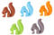 Kichvoe 10 Pcs Silikongetränk Marker Lustige Eichhörnchenform Weinglas Charms Wiederverwendbares Getränkeflaschen Logo Aufkleber Tasse Kennung für Weinproben Party Trinkzubehör