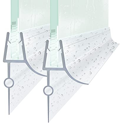 2 Stück Duschdichtung Ersatzdichtung 100cm Für glasdicke 4-6mm Duschtür Einstellbare Wasserabweiser einstellbare Spritzschutz Bad Dusche