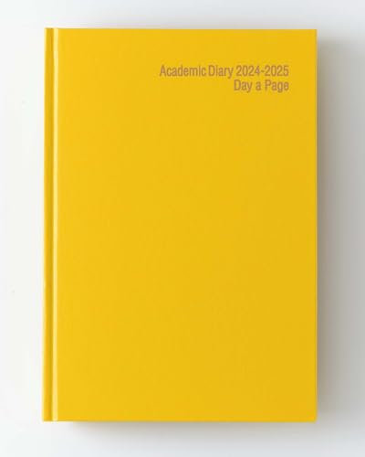 IMPRINT Schülerkalender 2023–2024, A5, Seite pro Tag, gebunden, Halbjahresplaner, Organizer für Schüler, Lehrer, Terminplaner, Notizen, Gelb