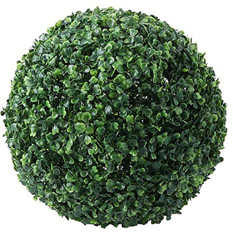 URMAGIC Artificial Plant Topiary Ball,28/36 cm Faux Boxwood Balls,Hanging Faux Plants Balls,Garden Spheres Decorative,Artificial Plant Ball for Indoor Outdoor,Green Plant Ball,Wedding Decor (28 cm)