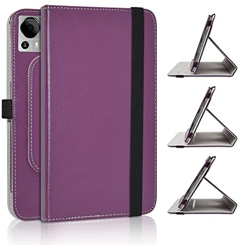 JRTAL Premium PU Leather 360° Rotating Flip Cover for DOOGEE T20 / T20S 10.4 Tablet - Purple