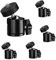 5 Pieces Tripod Head, DEANKEJI Tripod Ball Head 360 Degrees Rotatable, Mini Camera Tripod Ball Head International General 1/4 Interface Can be Used for Tripods, Sports Cameras