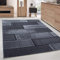 Carpettex Teppich Wohnzimmer Kurzflor 280 x 370 cm Schwarz Modern Steindesign -Teppich Schlafzimmer Flauschig Extra Weich Waschbar Küchenteppich Teppich Esszimmer Kinderzimmer Wohnzimmerteppich
