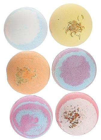 VILLCASE 6st Badekugel-Set Tragbare Badebomben Kugeln Duschen Duftende Badekugeln Duschen Badebomben Badekugeln Badekugeln Kind Essenz Pulver Badeprodukte EIN Bad Nehmen