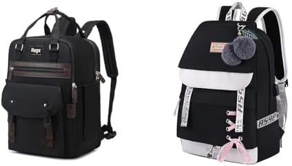 Asge Rucksack Damen Schulrucksack Mädchen Teenager Backpack & Schulrucksack Mädchen Schulranzen Schultasche
