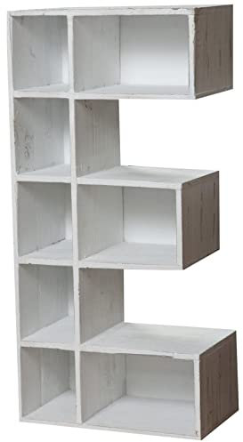 Biscottini Bacheca E con mensole da muro L30,5xPR18,5xH63,5 - Libreria per oggetti per la casa - Bacheca da parete Porta profumi - Vetrinetta espositiva