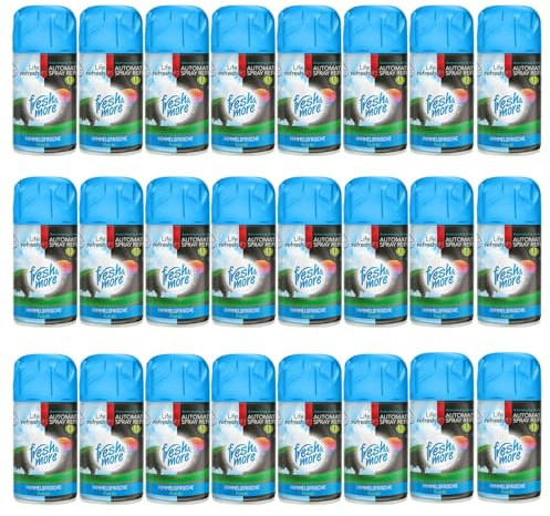 Fresh & More Lufterfrischer Nachfüller Geruchs-Stop 250ml (24er Pack) | Raumduft-Spray-Nachfüller, kompatibel mit Freshmatic Max, klar-frischer Duft