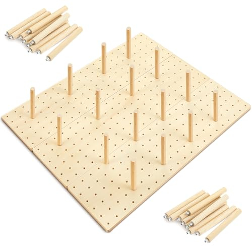 Kigley 3 organizadores de cajones de madera con 32 clavijas de madera, organizador de cajones, sistema de clavijas de cajón ajustable para platos, platos, ollas, contenedores de alimentos, utensilios
