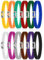 Axaooqeld Set of 12 Trash Can Rubber Bands Adjustable Colorful Wheelie Bin Straps Cord Fits 8-33 Gallon Multifunctional Trash Bags