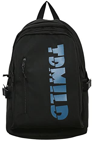 Cookies Rucksack für Schule, Start Saison, modisch, für Damen, Mädchen, Studenten, Reißverschluss, Schultasche, Nylon, Reisen, hohe Kapazität, Sportschuhe, Rucksack, Schwarz , One size