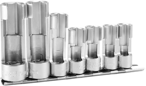 QWORK® Jeu de douille, douille fendues 3/8, 10-19 mm douille 7 pièces