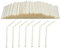 dhaikkkd 200 White Straw 100% Biodegradable Straws Nature Drinking Tubes Children Tubes Paper Straws 19.7CM×0.6CM