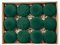 Weihnachtskugeln, 12 Stcs Samt Weihnachtsball -Ornamente, 3,1 '' Weihnachtsbaumball -Ornamente, dunkelgrüne Weihnachtskugel -Ornament, hängende Weihnachtsball