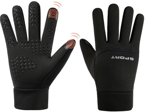 CRAZY SHARK Winter Warm Gloves, Water-Resistant Windproof Thermal Gloves