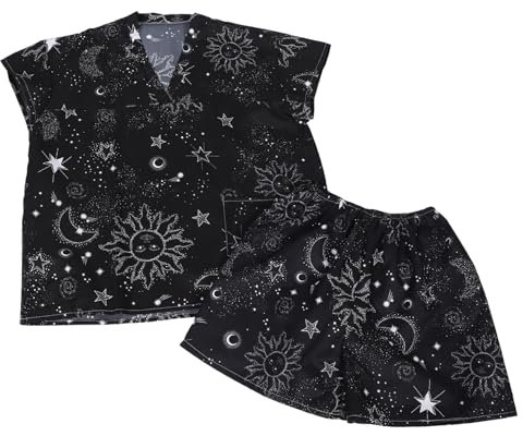 Happyyami 1set Abbigliamento Sauna Usa e Getta Per Uomo Costume Da Bagno Cotone Per Spa e Sauna Stile Stampa Abbigliamento Da Massaggio e Relax