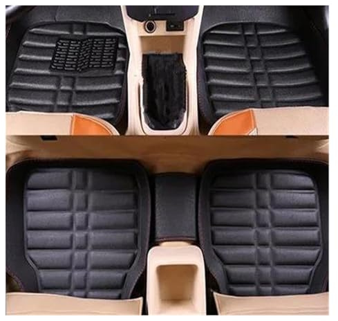 Autofußmatten Für Peugeot 308 307 Sw 107 206 207 301 407 408 508 2008 4008 5008 Fußmatten Autos(Schwarz)