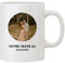 Monsieur TSHIRT Mug Photo Personnalisé en Céramique, Blanc, avec Photo et Texte Personnalisables