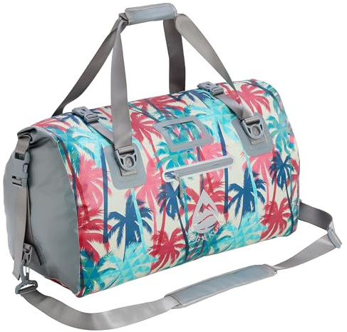 Skog Å Kust Duffelsak Strapazierfähige wasserdichte Reisetasche – Ausrüstungstasche für Sport, Reisen und mehr – 40, 60 und 90 Liter Größen, Palm, 60L