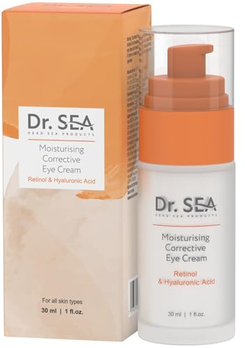 DR. SEA Feuchtigkeitsspendende Augencreme für alle Hauttypen mit Hyaluronsäure und Retinol, 30 ml