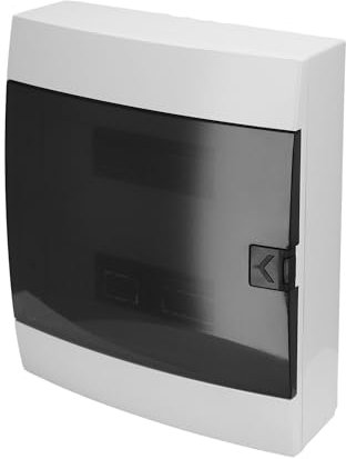 Coffret de Distribution Apparent 2 Rangée pour 24 Modules 112,5x286x340,5 mm IP40 - Blanc Boîtier Électrique en ABS - Coffret Électrique pour Installations Intérieures - Horoz Electric