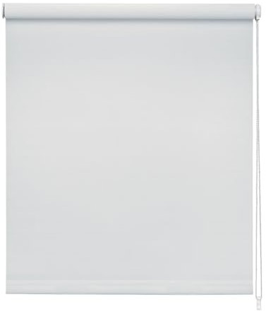 Tenda a Rullo Filtrante per Interni, Protezione Solare, Montaggio a parete oppure a soffitto, Protegge dal sole (Bianco, 45 x 252 cm)