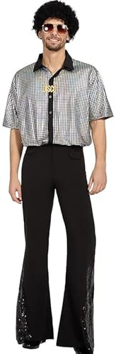 Generisch Stivali medievali, taglia 18, in stile retrò, stile retrò, per cosplay, per feste e cosplay (argento, XXXL)