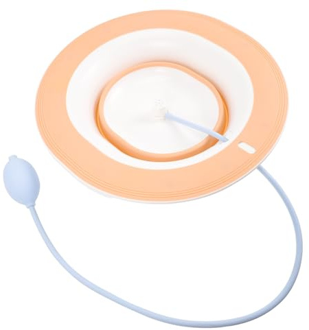 CONGARTENO Faltbares Sitzbadbecken aus Kunststoff mit Rutschfestem Design für Frauen zur Schonenden Behandlung von Hämorrhoiden und Täglicher Hygiene im Haushalt