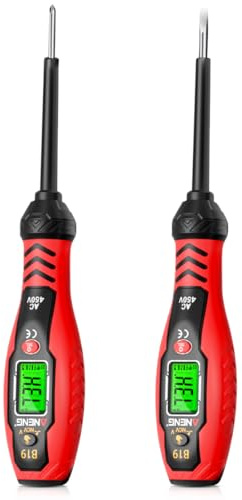 Spannungsprüfer mit Schraubendreher, Non-Contact Voltage Tester With Lcd Display, Schlitz- und Kreuzschlitzschraubendreher-Kombisatz, Isolierter Griff, Volt Detector 30-1000V/11-450V